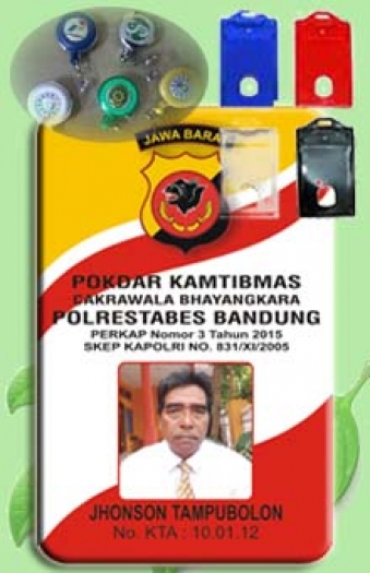ID CARD + CASING + Gantungan Yoyo CETAK LOGO