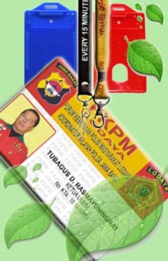 ID CARD + CASING + Tali Gantungan di cetak logo