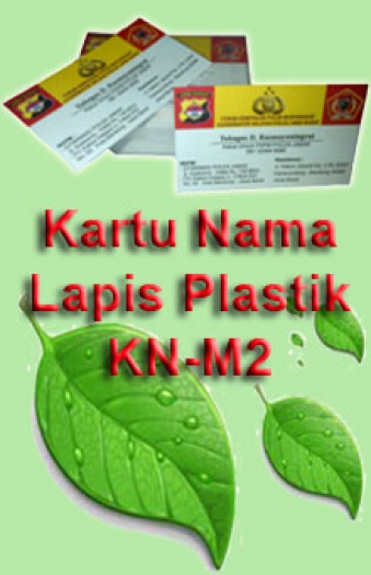 Kartu Nama Lapis Plastik