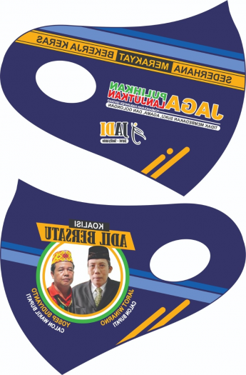 Masker Scuba Printing untuk Pilkada