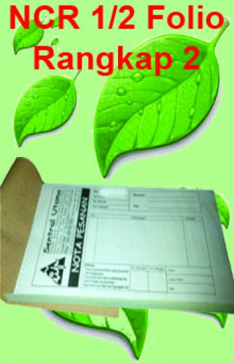 Nota  / Kwitansi NCR setengah folio rangkap dua