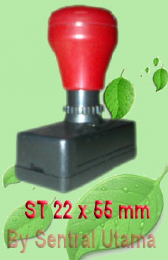 Stempel ukuran 22 x 55 mm