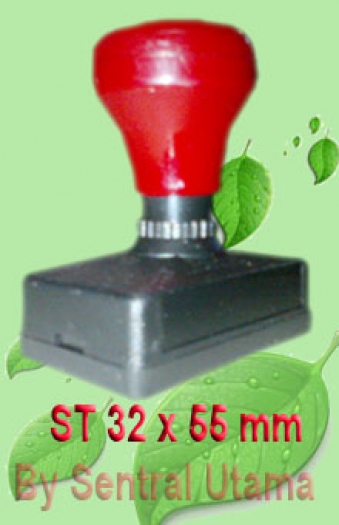 Stempel ukuran 32 x 55 mm