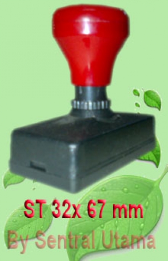Stempel ukuran 32 x 67 mm