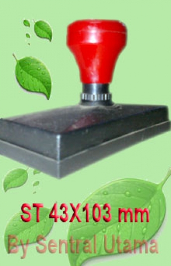 Stempel ukuran 43 x 103 mm